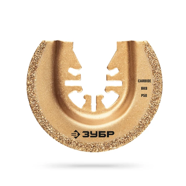 ЗУБР CARBIDE ВК8 Р60, 80 мм треугольное полотно с твердосплавной крошкой: твердое дерево, строительный раствор, клей, UniLock (15557) - Фото 5