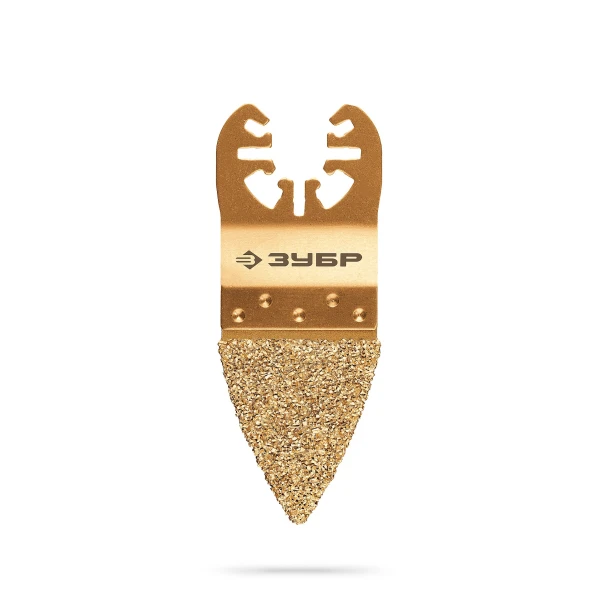 ЗУБР CARBIDE ВК8 Р60, 80 мм треугольное полотно с твердосплавной крошкой: твердое дерево, строительный раствор, клей, UniLock (15557) - Фото 6