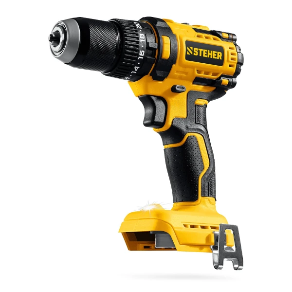 STEHER 20 В, 165 Н·м, 2 АКБ LMS (2 А·ч), бесщеточная ударная дрель-шуруповерт, сумка (CBS-165-22) - Фото 6