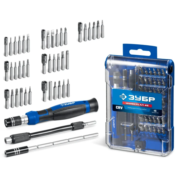 ЗУБР 31 шт, набор: трещотка, биты и торцовые головки (26054-H31) - Фото 5