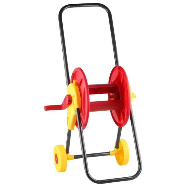 GRINDA для шлангов 60 м x 1/2″ и 30 м х 3/4″, на колёсах, телескопическая рукоятка, катушка для шланга (8-428430) - Фото 3