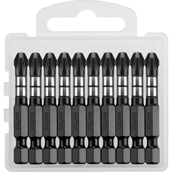 KRAFTOOL Impact PZ3, 50 мм, 10 шт, ударные биты (26193-3-50-S10)