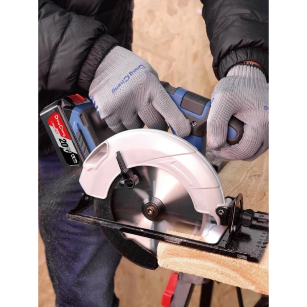 Аккумуляторная циркулярная пила DongCheng DCMY165S(TYPE BDM), 20 В, 165 мм, 1 акб 4 Ач