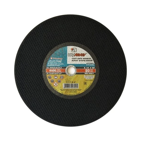 Круг отрезной для рельсов 400х4,0х32 80 м/с ABRAFLEX - Фото 2