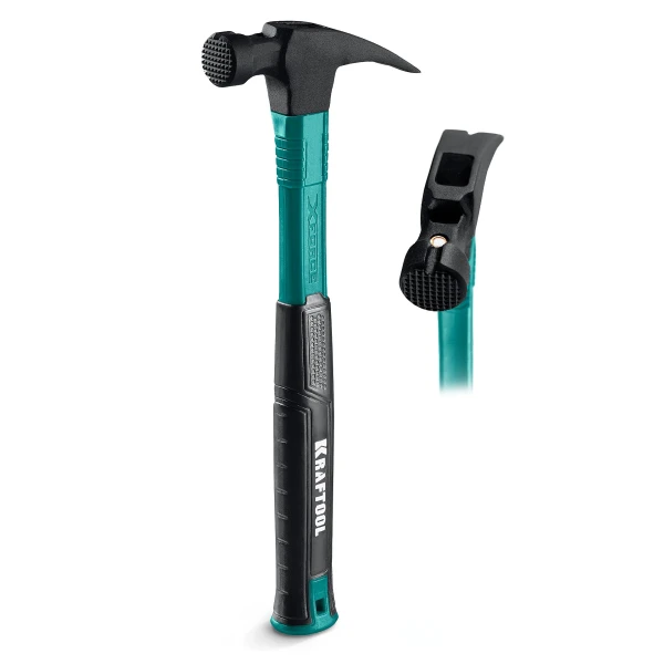 KRAFTOOL X-FORCE 450 г, столярный молоток-гвоздодёр (20265-45)