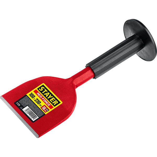 STAYER Red Force, 100 х 230 мм, зубило-конопатка с протектором (2129)