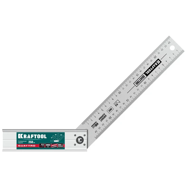 KRAFTOOL QUATTRO, 250 мм, 4 положения, складной столярный угольник (3444) - фото 8