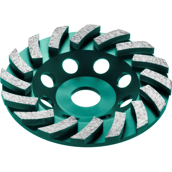KRAFTOOL Turbo, d 125 мм, сегментная алмазная шлифовальная чашка, INDUSTRIAL (33368-125)