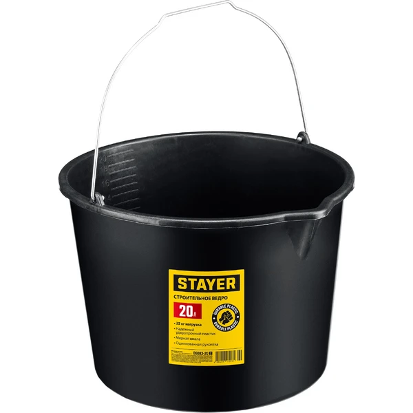 STAYER STRONG, 20 л, строительное пластиковое ведро (06083-20)