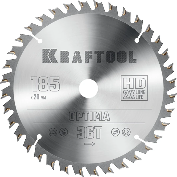 KRAFTOOL Precision, 250 х 30 мм, 60Т, пильный диск по дереву (36952-250-30) - Фото 12