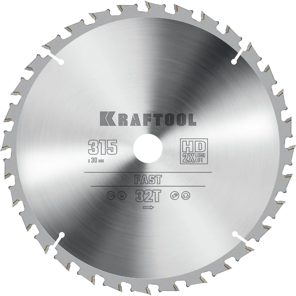KRAFTOOL Multi Material, 355 х 25.4 мм, 120Т, пильный диск по алюминию (36953-355-25.4) - Фото 10