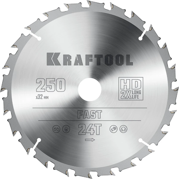 KRAFTOOL Fast, 305 х 30 мм, 32Т, пильный диск по дереву (36950-305-30) - Фото 11