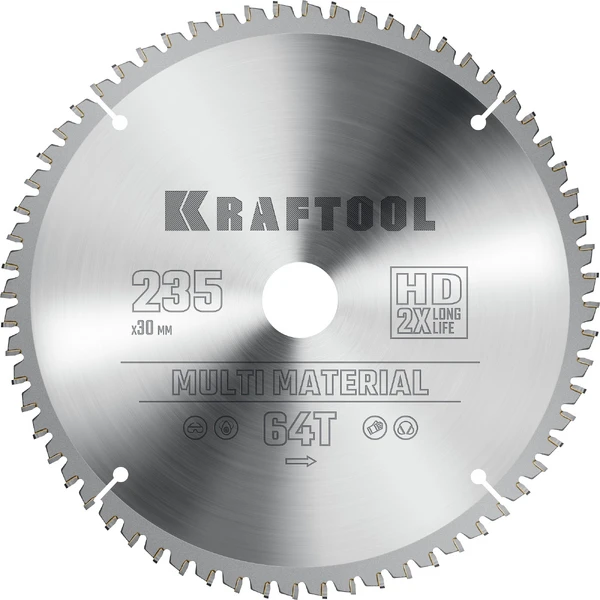 KRAFTOOL Multi Material, 300 х 30 мм, 80Т, пильный диск по алюминию (36953-300-30) - Фото 12