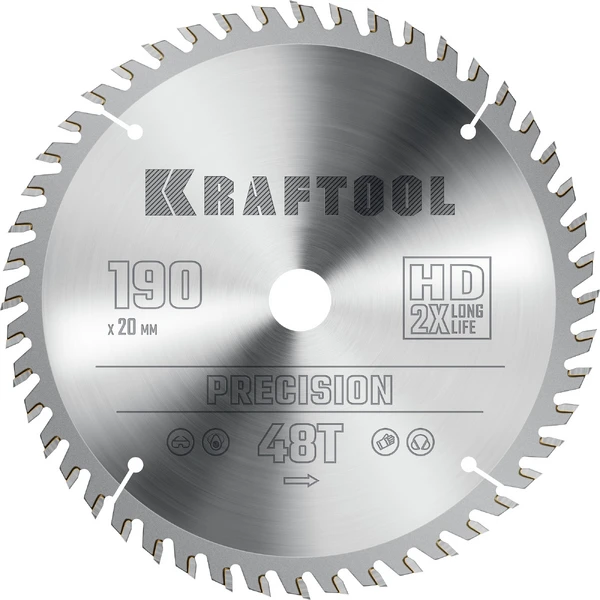 KRAFTOOL Precision, 235 х 30 мм, 48Т, пильный диск по дереву (36952-235-30) - Фото 9