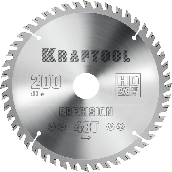 KRAFTOOL Precision, 235 х 30 мм, 48Т, пильный диск по дереву (36952-235-30) - Фото 10