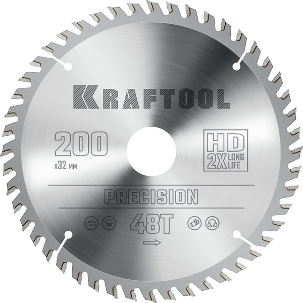 KRAFTOOL Precision, 235 х 30 мм, 48Т, пильный диск по дереву (36952-235-30) - Фото 11