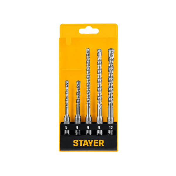 STAYER HERCULES-4Х 5шт набор буров SDS-plus (29290-H5)
