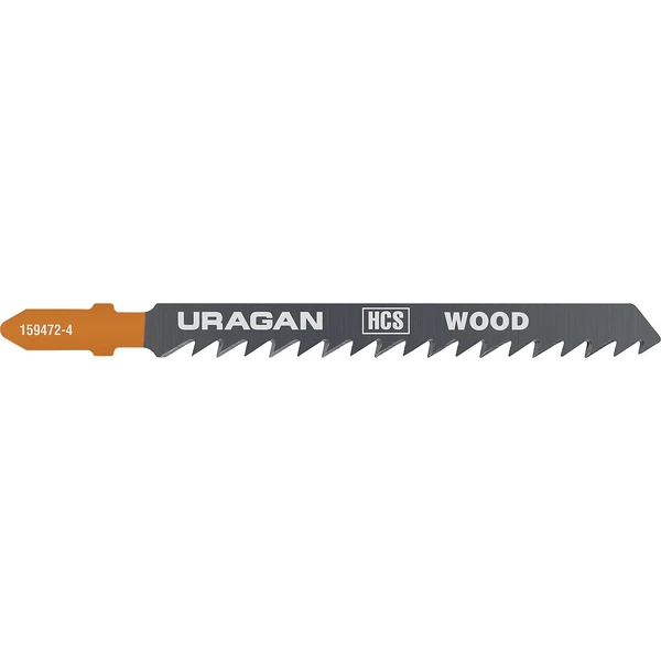 URAGAN T301CD, T-хвост., по дереву, HCS, шаг 4 мм, 100 мм, 2 шт, полотна для лобзика (159473-4) - Фото 6