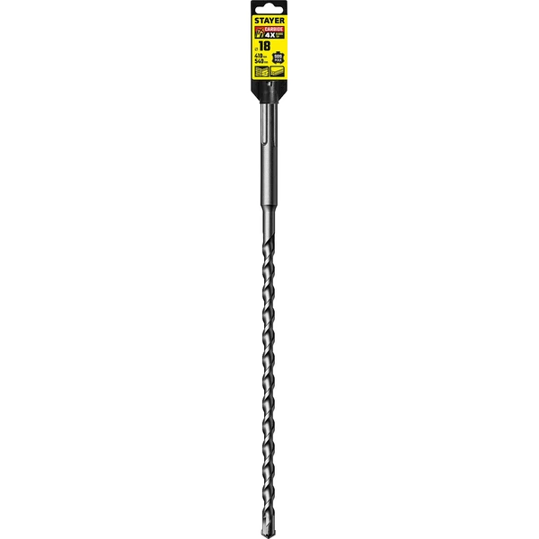 STAYER Hercules-4Х, 18 x 410/540 мм, SDS-max бур, Professional (29370-410-18) - фото 2