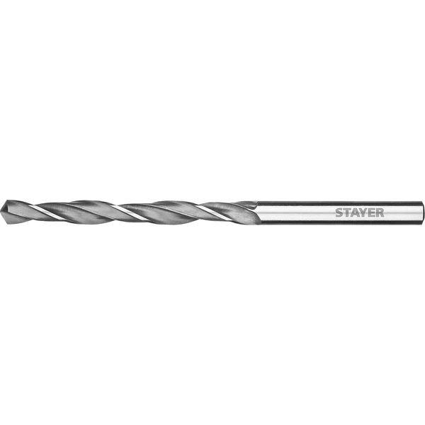 STAYER HSS-R, 5.0 х 86 мм, быстрорежущая сталь P6M5, сверло по металлу, Professional (29602-5)