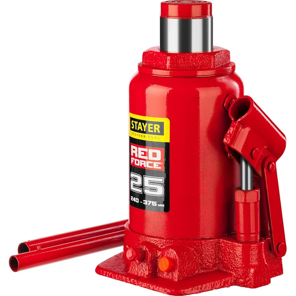 STAYER RED FORCE, в кейсе, 2 т, 181 - 345 мм, бутылочный гидравлический домкрат, Professional (43160-2-K) - Фото 14