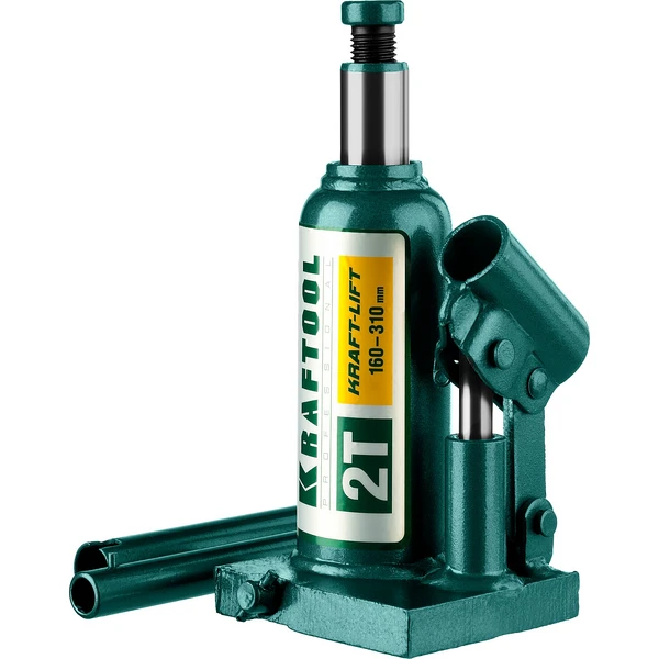 KRAFTOOL KRAFT-LIFT, 2 т, 158 - 308 мм, бутылочный гидравлический домкрат (43462-2)