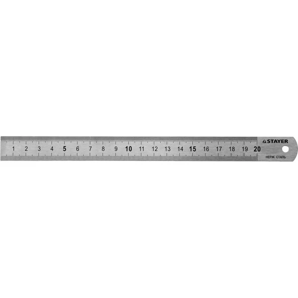 STAYER длина 0.2 м, нержавеющая линейка, Professional (3427-020)