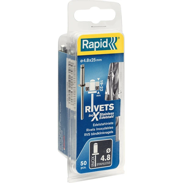 RAPID 4.8 х 25 мм, 50 шт, нержавеющая заклепка (5000398)