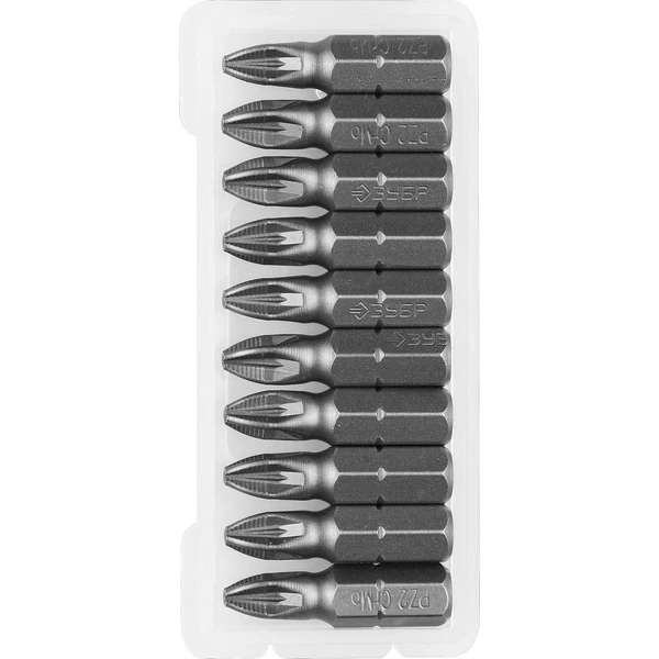 ЗУБР 2 шт, PZ2, 25 мм, кованые биты (26003-2-25-2) - Фото 6