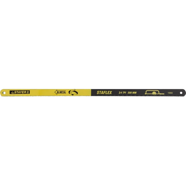 STAYER FLEX, 24 TPI, 300 мм, 10 шт, биметаллическое полотно по металлу, Professional (15932-S10)