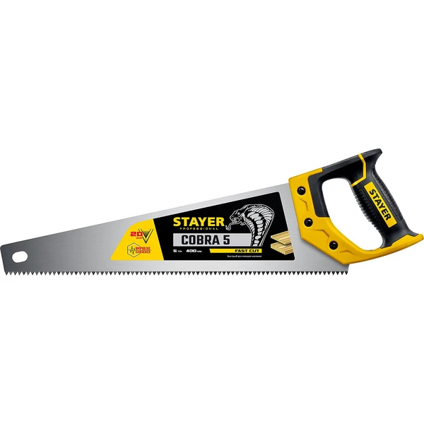 STAYER Cobra 5, 400 мм, ножовка по дереву, Professional (1506-40)