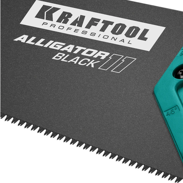 KRAFTOOL Alligator Black 11, 450 мм, ножовка для точного реза (15205-45) - фото 4
