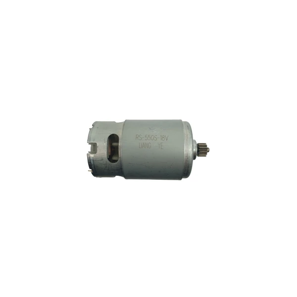 Двигатель RS-550 DC 18V (LIANG YE) с шестерней Z12 в сборе ss