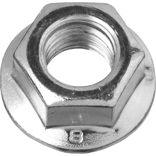 ЗУБР DIN 6923, кл. пр. 8, M14, цинк, 5 кг, гайка с фланцем (303630-14)
