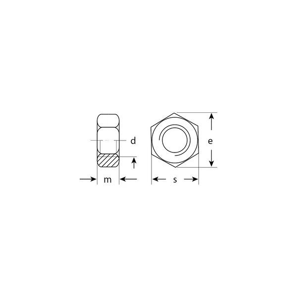 ЗУБР ГОСТ ISO 4032-2014, кл. пр. 6, M10, цинк, 5 шт, шестигранная гайка (303556-10) - фото 3